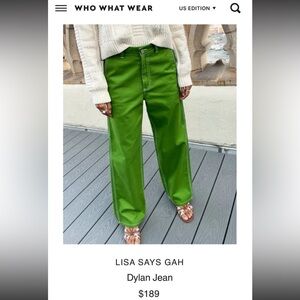 Lisa Says Gah Dylan High Waist Straight Leg Carpenter Jeans